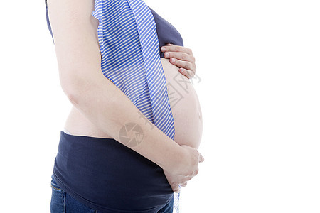 怀孕妻子保健身体成人腹部喜悦拥抱母亲生活卫生图片