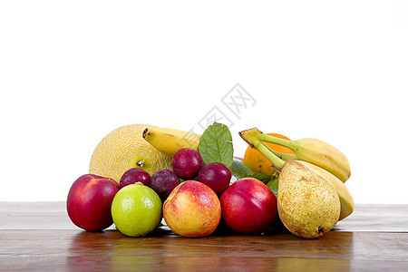 孤立的水果甜点情调叶子热带食物奇异果橙子果汁维生素异国图片