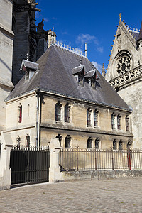 法国皮卡迪阿米恩斯大教堂历史性建筑宗教历史石头房子教会晴天建筑学旅游图片