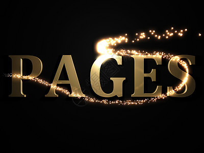 3PAGES - 3D 刻有亮光线和火花图片