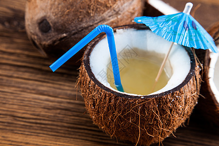 椰子奶白色水果椰子热带坚果食物棕榈牛奶异国情调图片
