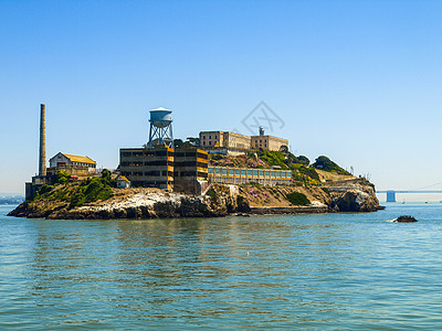 Alcatraz岛安全游客公园建筑历史性天空旅游海岸岩石建筑学图片