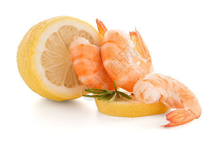 带石灰的虾香菜甲壳海鲜午餐动物盘子美食雕刻饮食营养图片