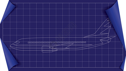 矢量平面蓝图图片