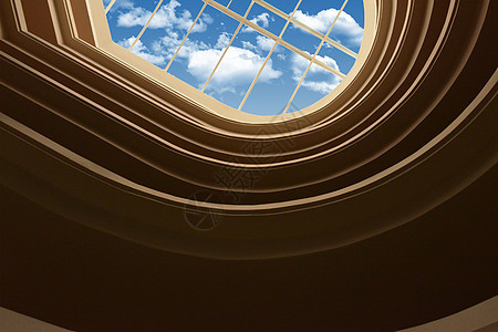 天花板上的墙壁和窗户玻璃建筑奢华房子财产晴天空白阳光房间建筑学图片