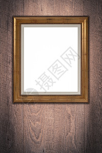 旧图片框木头框架染料控制板材料白色艺术古董房间木板图片