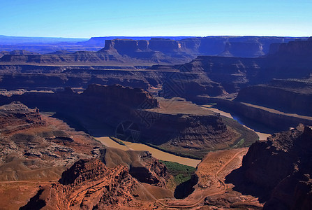 红沙漠 美国犹他州犹他州 峡谷地国家公园风景眼睛公园银行侵蚀国家旅行蓝色幽谷场景图片