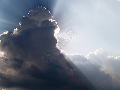 云与光风景气象天堂天气太阳白色蓝色天空灯光阳光图片