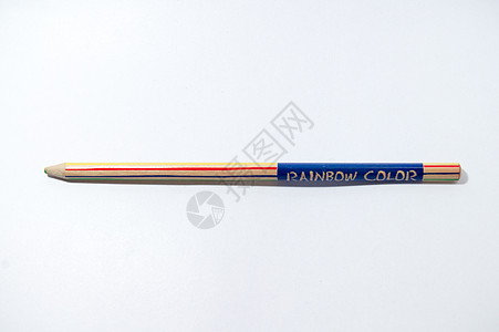 彩虹色铅笔学校设备用品美术办公用品对象色彩工艺图片