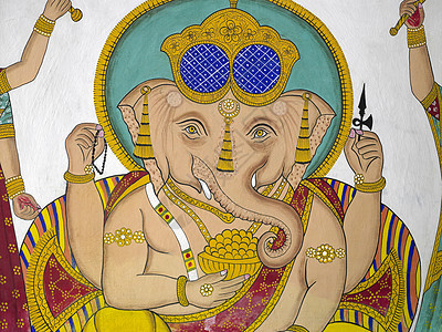 印度艺术品 - 印度教神象头神 - 乌代浦图片