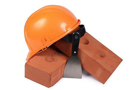 用头盔盖砖安全工程师住房工作活动白色飞机帽子建筑橙子图片