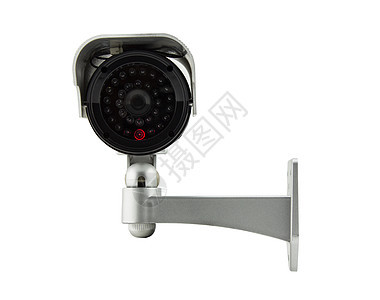 在白色背景上隔离的 ccctv 相机监控镜片预防隐私探测电路检测警察监视器间谍图片