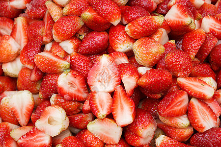 切片草莓背景图片