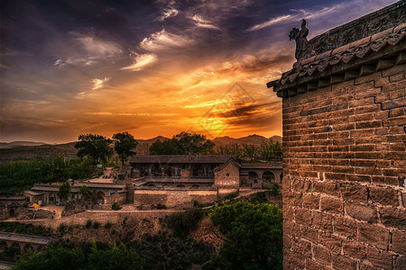 中国的李家山霍比顿文化历史性艺术历史石头旅游宗教吸引力寺庙灯笼图片