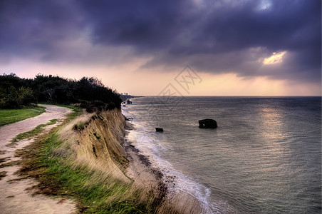 阿伦肖普岛深海岸气氛戏剧性天空日落情绪悬崖渔场天气海滩图片