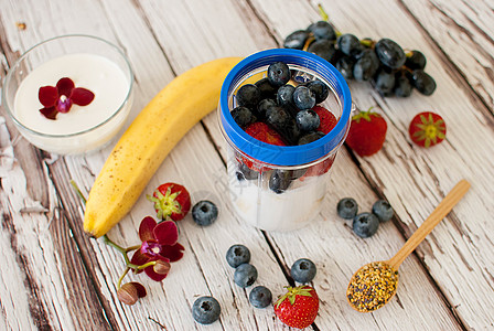 健康的滑雪椰子营养玻璃浆果果汁花粉蔬菜水果养分活力图片