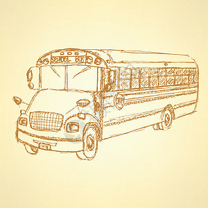 Slaych 可爱的校车车轮车辆镜子童年卡通片草图安全速度绘画教育图片
