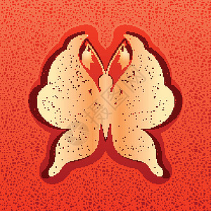 矢量纸蝴蝶图翅膀红色白色创造力折纸昆虫绘画君主艺术电脑图片