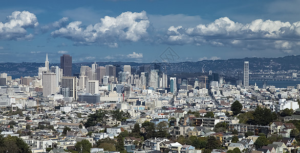 旧金山市中心金字塔办公室丘陵家园建筑学街道建筑蓝色房屋天空图片