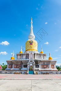 佛祖在泰国的遗迹 名字叫柏拉旅行蓝色寺庙佛塔雕塑宗教天空建筑信仰旅游图片