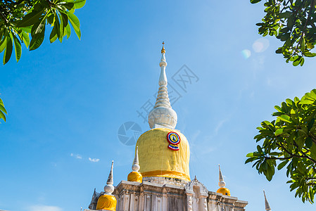 佛祖在泰国的遗迹 名字叫柏拉建筑师蓝色历史古董寺庙旅行艺术佛教徒建筑学旅游图片