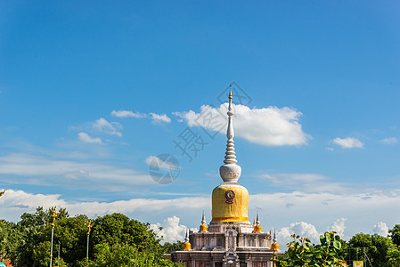 佛祖在泰国的遗迹 名字叫柏拉信仰佛塔寺庙建筑学旅行雕塑历史蓝色宗教古董图片
