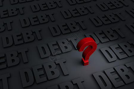 债务问题金融压力赤字债务人贷款插图负债担忧信用经济背景图片