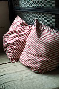 天然装饰性枕头软垫家具织物条纹房子房间店铺风格装饰沙发图片