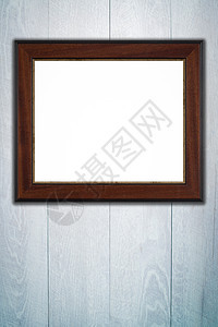 旧图片框木工木头桌子古董硬木木材木板艺术白色照片背景图片