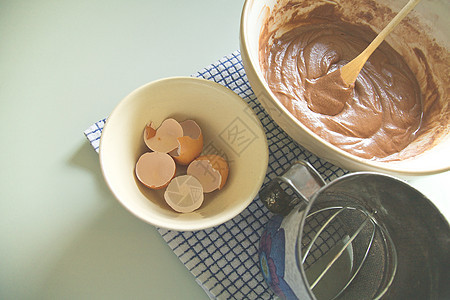 烧烤蛋糕黄油烹饪烘烤面包师面粉厨房桌子面团混合物图片