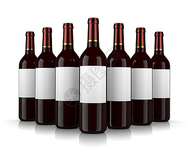 酒瓶白色静物饮料团体玻璃空白插图红色展览收藏图片