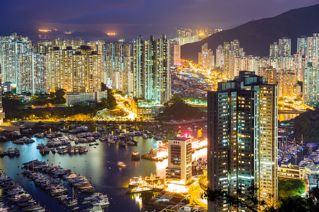 香港的阿伯丁景观住宅建筑学公寓摩天大楼游客绿色旅游建筑吸引力图片