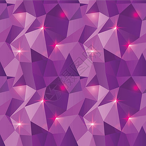 无缝多边形模式 紫光照背景图片