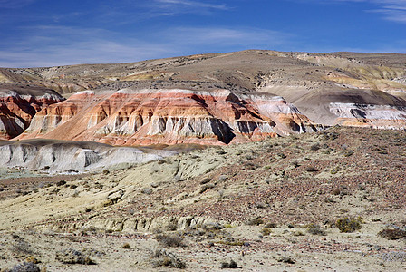巴塔哥尼亚的景观干旱峡谷高原岩石沙漠荒野地质学风景侵蚀图片