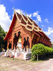 泰国清元庙寺天空宗教寺庙佛教徒白色图片