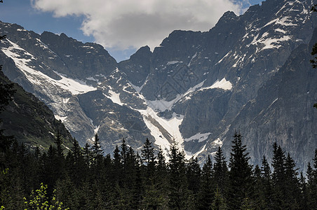 波兰的山地景观山脉风景旅游国家爬坡岩石旅行天空顶峰抛光图片