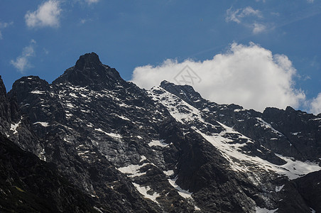 波兰的山地景观风景山脉公园抛光岩石蓝色爬坡天空国家旅游图片