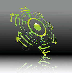 绿箭头圆形圆圈插图网络墙纸技术商业电脑坡度互联网图片