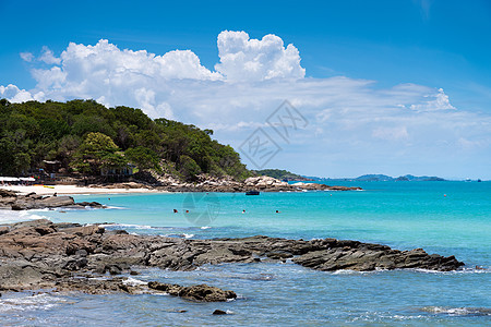 泰国萨米德岛海浪阳光旅游岩石场景旅行休息假期季节海岸图片
