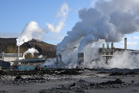 Svartsengi地热发电站     冰岛蒸汽发电厂火山地热活力工业力量图片