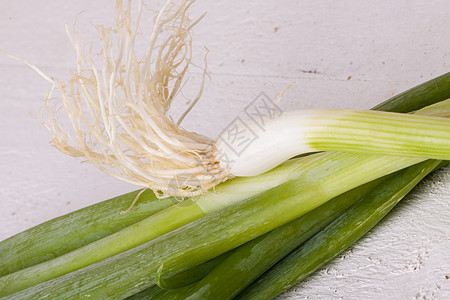 一群新鲜的蜜菜或扇贝蔬菜洋葱季节性营养饮食美食烹饪青葱绿色农业图片