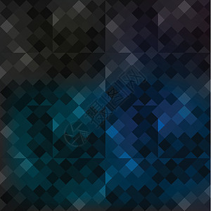 几何背景墙纸正方形黑色几何背景反射创造力卡片矢量网络技术背景图片