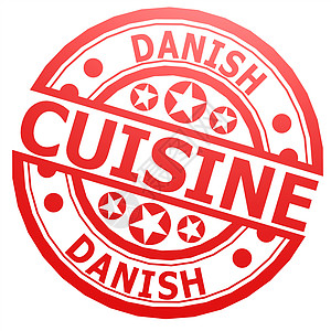 丹麦烹饪邮票背景图片