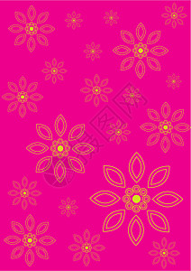 鲜花模式墙纸叶子植物花园装饰植物群风格粉色动物群背景图片