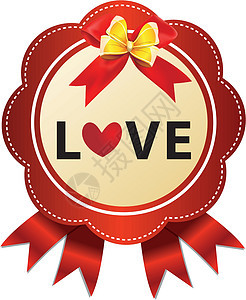 爱情标签情感横幅卡片情人插图风格绘画艺术装饰礼物图片