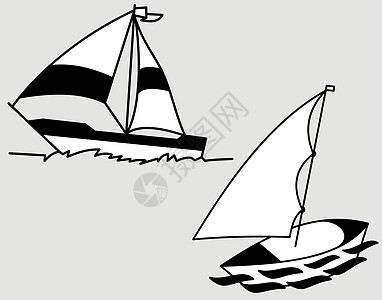 游游艇航海码头导航运输海浪航行旅行卡通片帆船漂浮图片