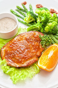 鸡胸食物午餐烧烤火鸡蔬菜用餐辣椒白肉炙烤鱼片图片