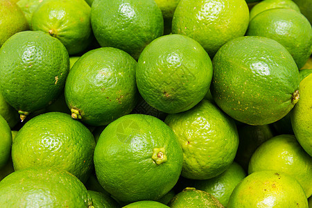 柠檬果热带团体水果柠檬绿色黄色食物图片