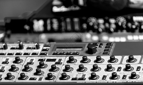 音频混音器的剪贴照片电子打碟机均衡器派对控制乐器音乐玩家按钮混合器图片