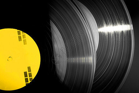 黑黑乙烯基记录堆叠起来音乐玩家迪厅转盘光盘圆圈磁盘配乐派对胶木图片